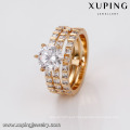 14696 xuping special 18k gold noble temperament wonderful diamond studded ring